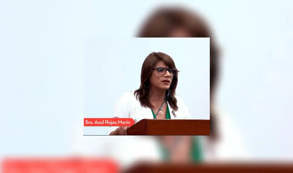 Azul Rojas Marín en Acto Público de reconocimiento de responsabilidad internacional del caso Azul Rojas Marín Vs. Perú. Foto: Captura. Azul Rojas Marín en Acto Público de reconocimiento de responsabilidad internacional del caso Azul Rojas Marín Vs. Perú. Foto: Captura.