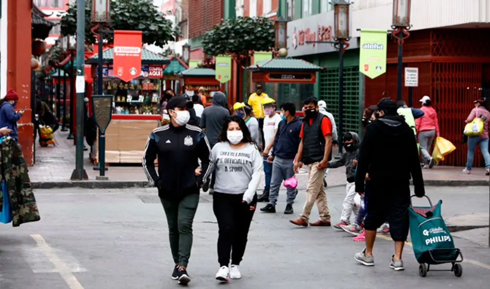 Primer domingo de 'nueva normalidad' en el centro de Lima. Fotos: Marco Cotrina/La República.