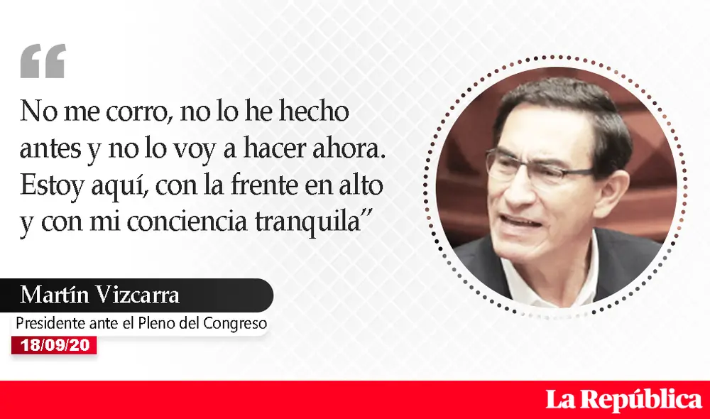Frases de Martín Vizcarra ante el Congreso. Frases de Martín Vizcarra ante el Congreso.