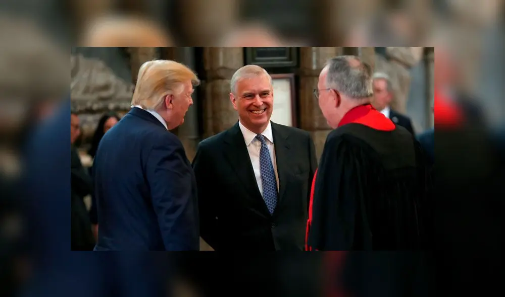 Trump junto al príncipe Andrés. Foto: Difusión Trump junto al príncipe Andrés. Foto: Difusión
