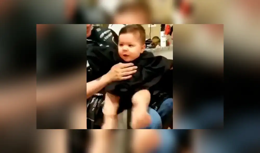 La enternecedora reacción de un bebé, después de someterse a su primer corte de cabello, se hizo viral en las redes.