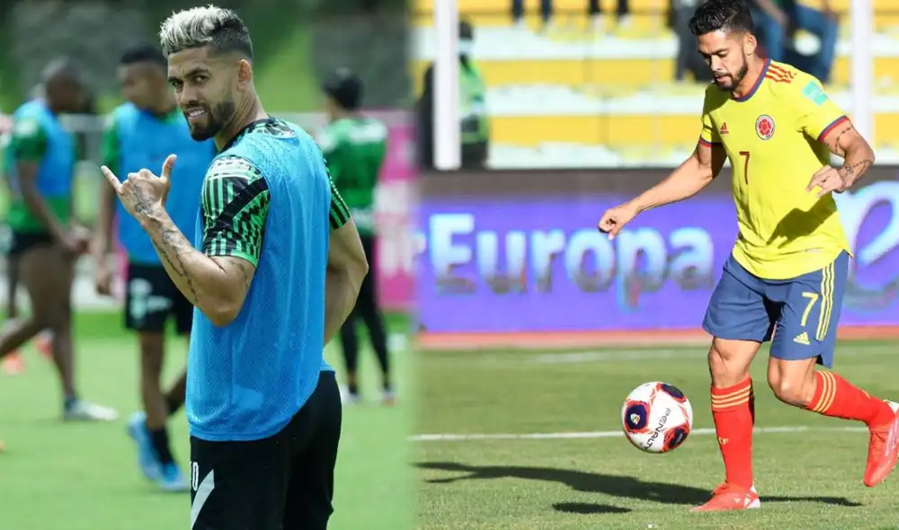 El 'Rifle' jugó las eliminatorias con Colombia en el 2021. Terminó contrato con Atlético Nacional. Foto: captura/composición/Instagram PipeAndrade10