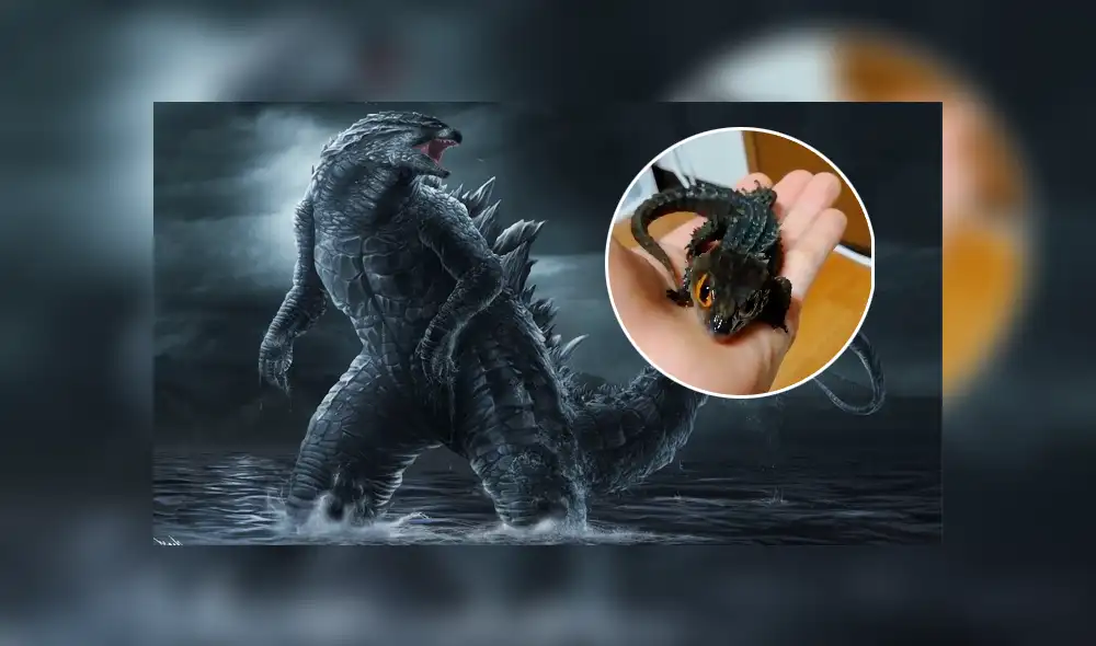 Facebook: ¿Nace el hijo de Godzilla? Video que muestra a la criatura bebé impacta en las redes