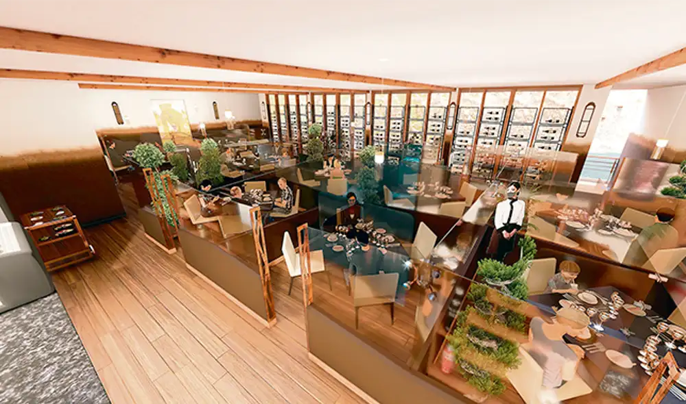 distancia social covid-19 restaurante