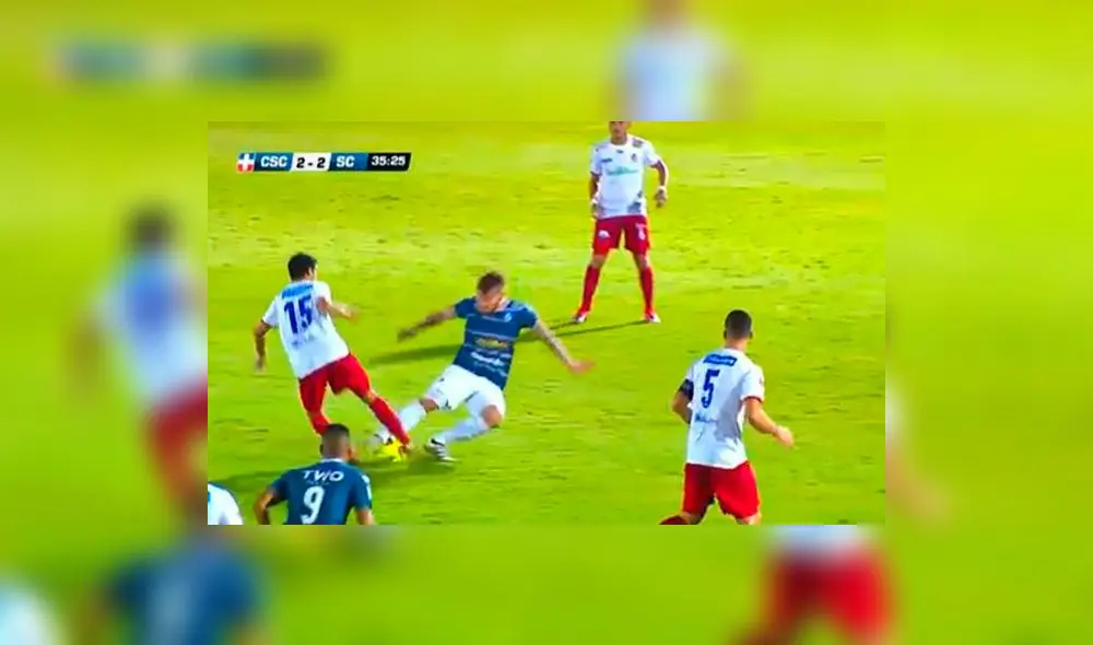 En YouTube, la escalofriante lesión que sufrió un futbolista en Costa Rica | VIDEO
