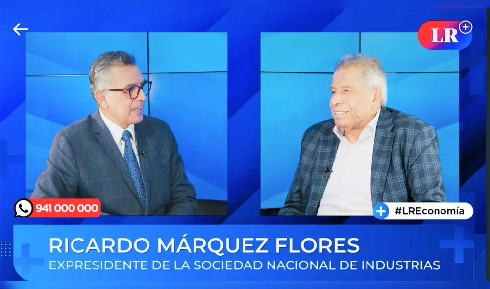 Ricardo Márquez Flores, expresidente de la SNI, entrevistado en LR+ Economía. Foto: Captura. Ricardo Márquez Flores, expresidente de la SNI, entrevistado en LR+ Economía. Foto: Captura.