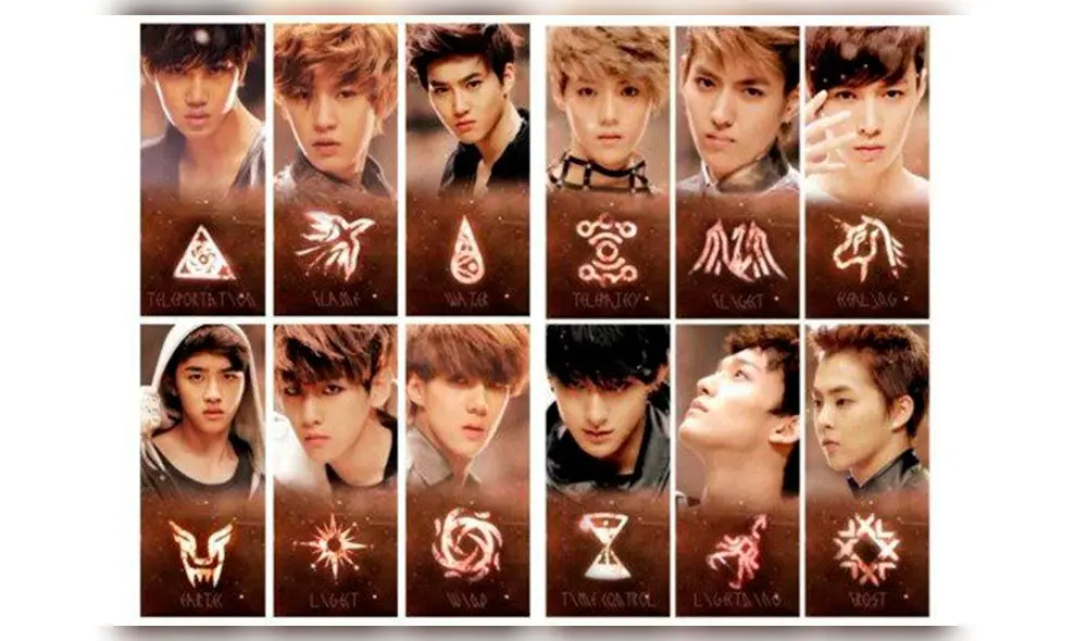 En el 2012, EXO debutó como un grupo de 12 miembros y a cada uno se le asignó un "superpoder" especial En el 2012, EXO debutó como un grupo de 12 miembros y a cada uno se le asignó un "superpoder" especial