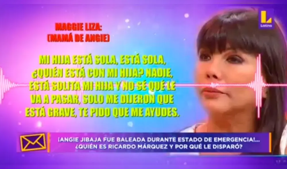 La madre de la modelo Angie Jibaja se comunicó con el programa Tengo algo que decirte. Allí no pudo evitar su angustia por la situación de su hija. La madre de la modelo Angie Jibaja se comunicó con el programa Tengo algo que decirte. Allí no pudo evitar su angustia por la situación de su hija.