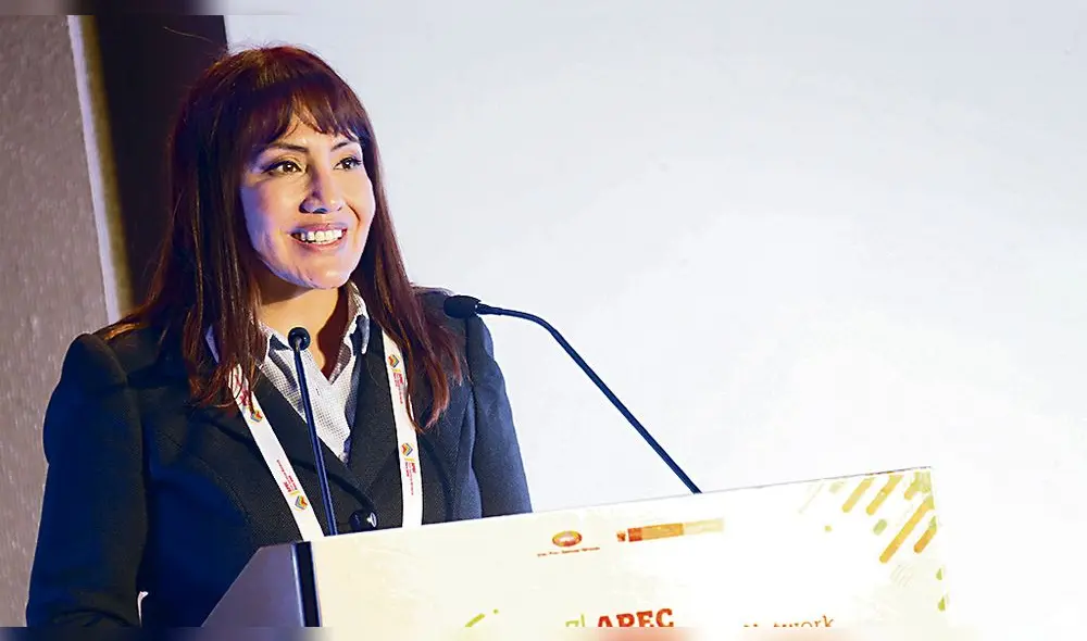 apec en cusco. Ministra María Jara estuvo ayer en el evento.