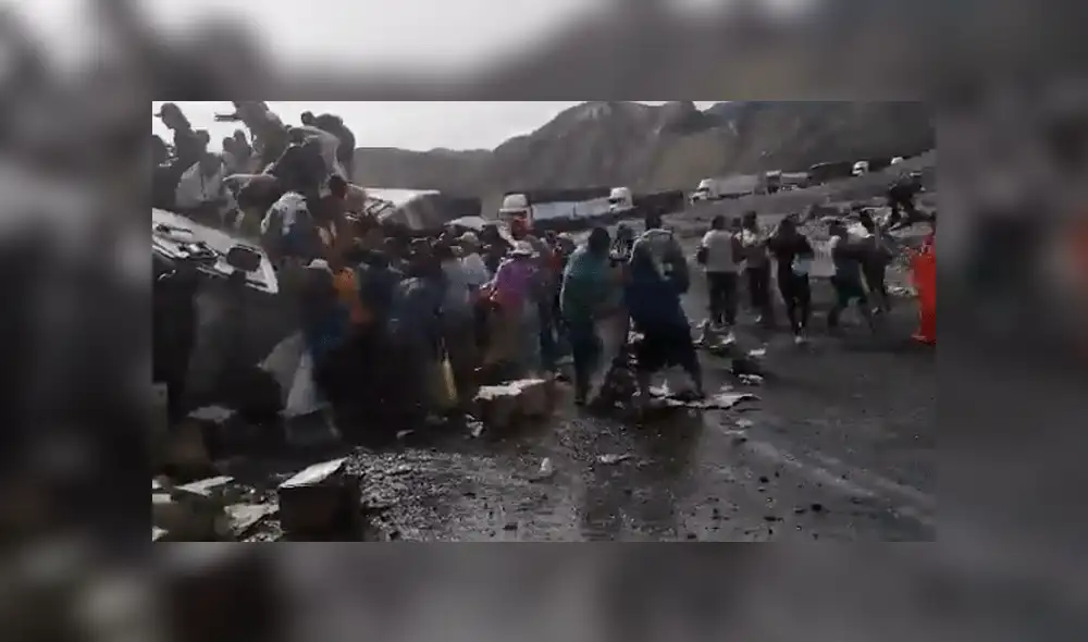 Ica: atacan a pedradas a policía que intentó evitar saqueo [VIDEO]