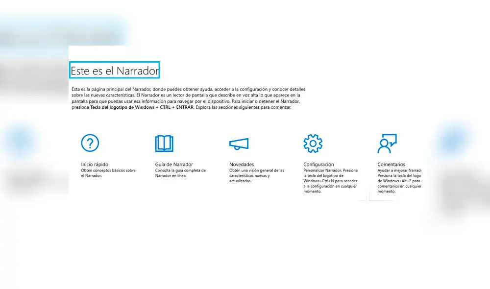 Ventana principal del narrador. Foto: Captura / YouTube.