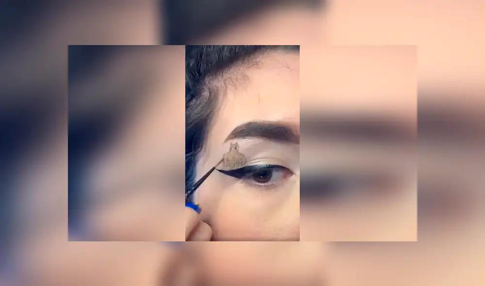 Desliza las imágenes hacia la izquierda para conocer el creativo diseño que realizó una joven en sus ojos. Foto: Captura. Desliza las imágenes hacia la izquierda para conocer el creativo diseño que realizó una joven en sus ojos. Foto: Captura.