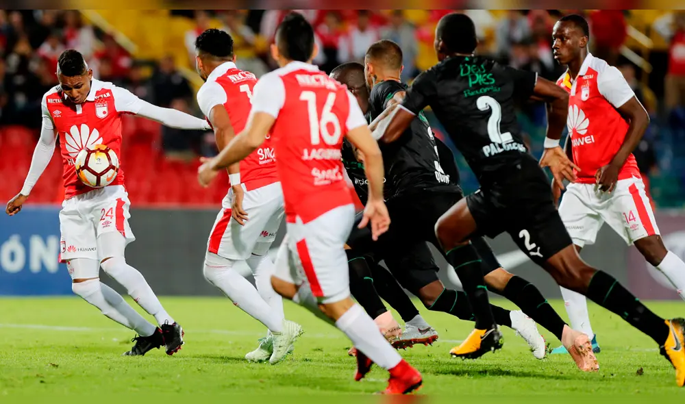 Santa Fe y Deportivo Cali igualaron 1-1 por cuartos de la Copa Sudamericana [GOLES]