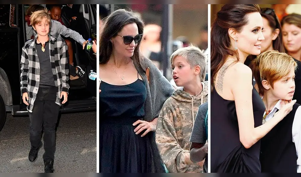 Shiloh sorprende a paparazzis con irreconocible look junto a Angelina Jolie [FOTOS]