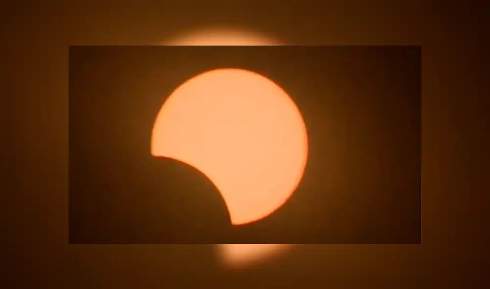 Eclipse solar total 2019 es visible en el sur de Perú: una toma en Moquegua. Foto: Captura