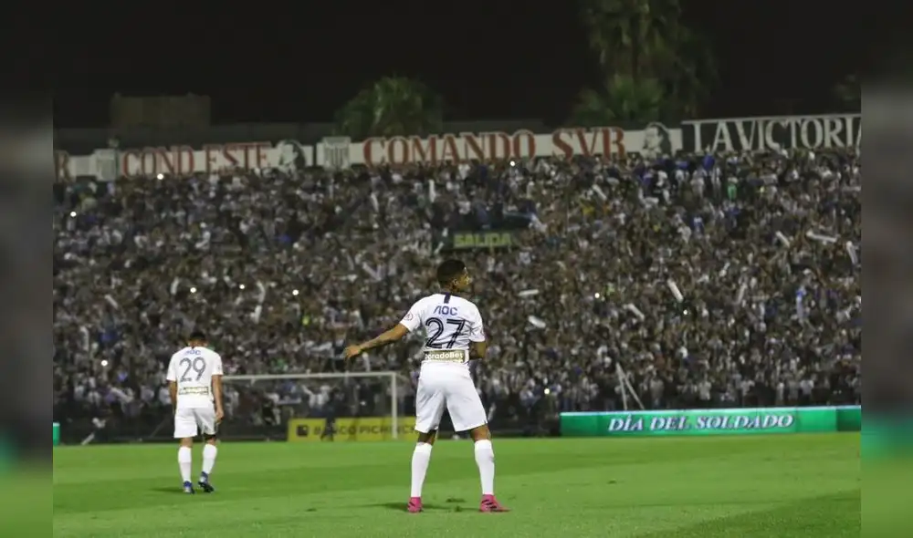 Kevin Quevedo marcó el primer gol del partido entre Alianza Lima y Alianza Universidad en Matute. Foto: Twitter Liga 1 Movistar. Kevin Quevedo marcó el primer gol del partido entre Alianza Lima y Alianza Universidad en Matute. Foto: Twitter Liga 1 Movistar.