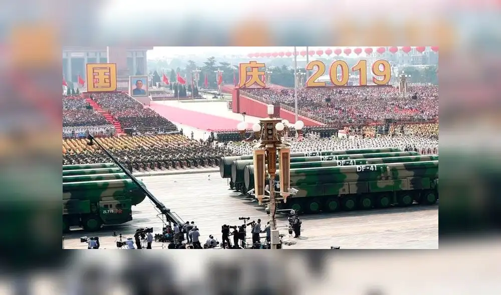 El desfile militar chino resaltó el nivel armamentista de China. Foto: ABC