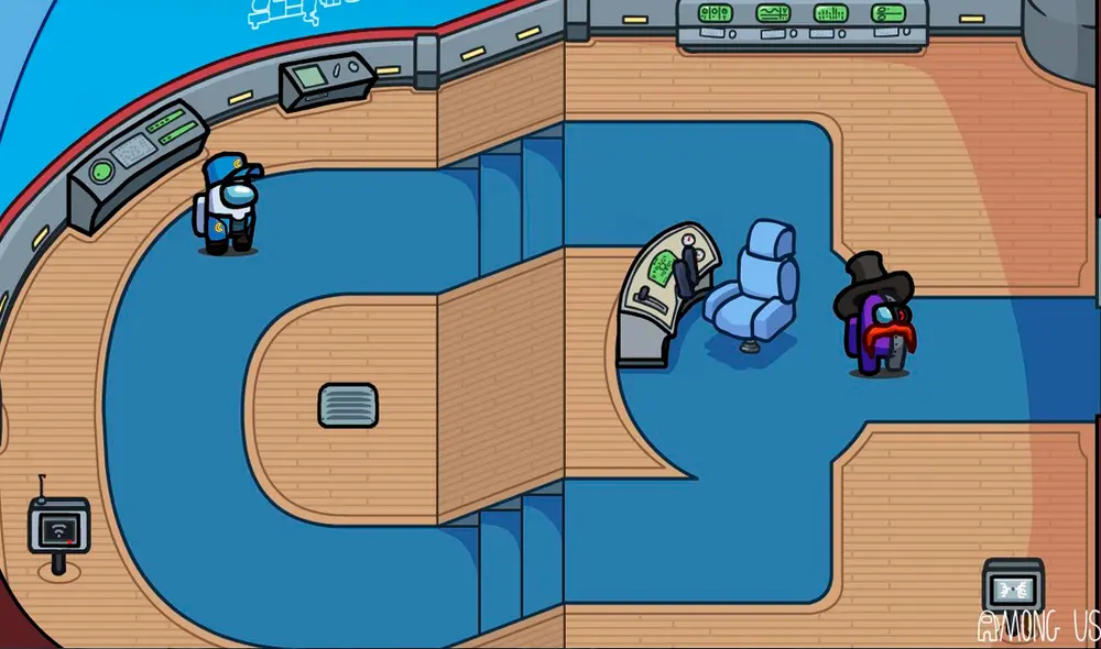 InnerSloth solo ha mostrado lo que sería la cubierta de una inmensa nave. Foto: Twitter