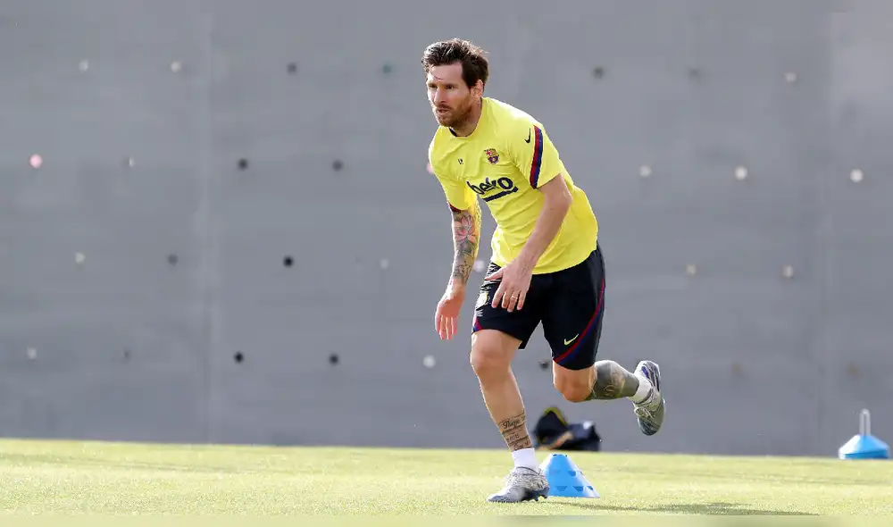 Lionel Messi se ausentó de los entrenamientos colectivos y el Barcelona se pronunció a través de un comunicado. Foto: AFP