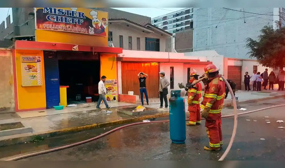 Chiclayo: Explosión de balón de gas dejó dos personas gravemente heridas [VIDEO]