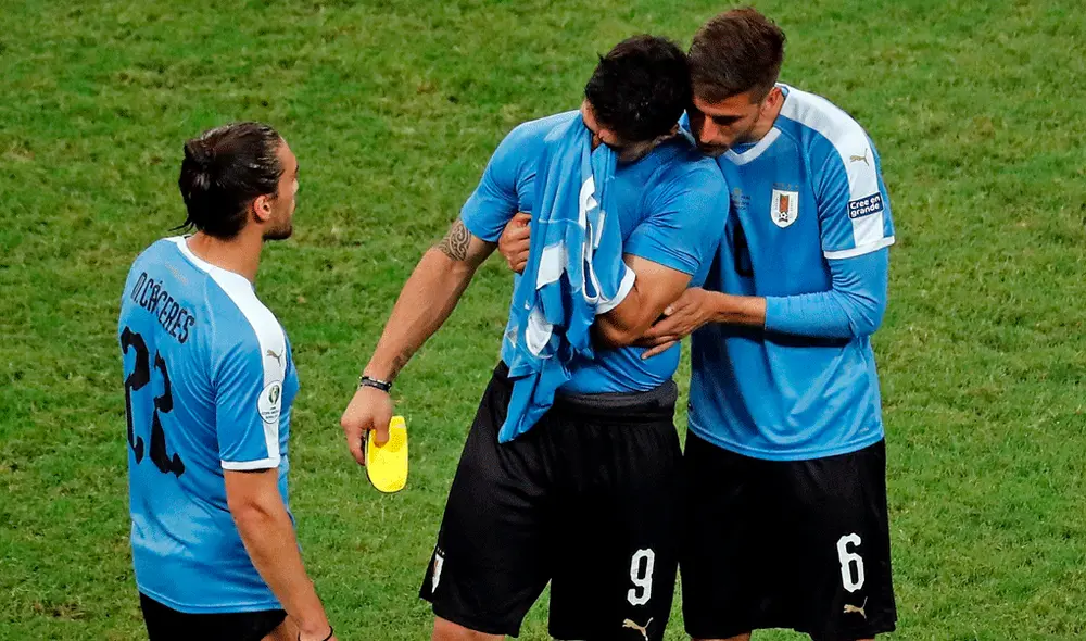 Luis Suarez lloró tras fallar el primer penal del Perú vs. Uruguay por cuartos de final de la Copa América 2019. | Foto: EFE Luis Suarez lloró tras fallar el primer penal del Perú vs. Uruguay por cuartos de final de la Copa América 2019. | Foto: EFE