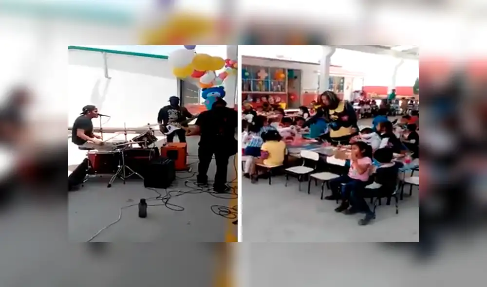 YouTube viral: Banda de rock toca en actuación de colegio y niños se ponen a bailar [VIDEO]