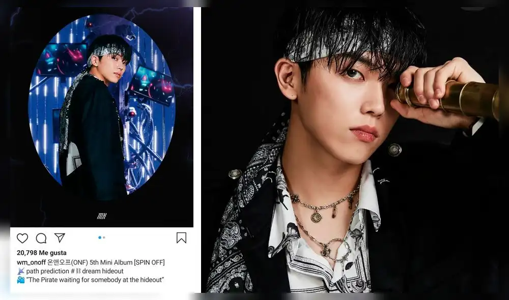 ONF: foto conceptual individual de MK para el 5th mini álbum [SPIN OFF]. Crédito: Instagram