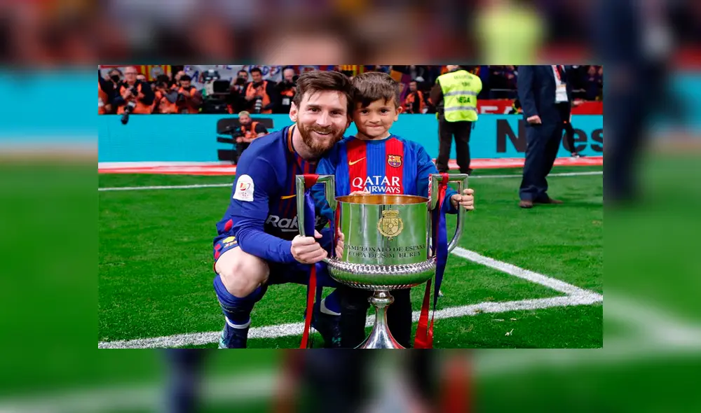 El hijo mayor de Lionel Messi, Thiago Messi, es quien más demuestra el talento heredado por su padre. Foto: Instagram.