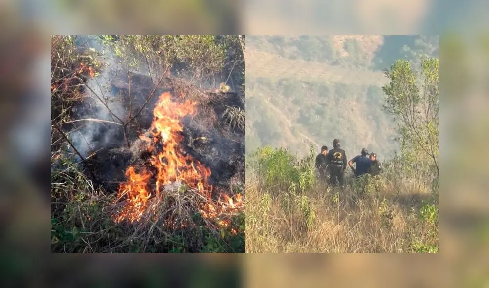 Un nuevo incendio forestal causó alarma en los sectores de Patapatayoc y Cruzpata, en Limatambo, Cusco. Un nuevo incendio forestal causó alarma en los sectores de Patapatayoc y Cruzpata, en Limatambo, Cusco.
