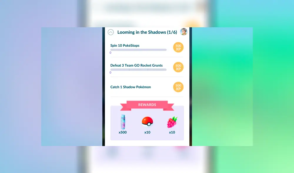 Te dejamos la lista confirmado de todas las misiones y recompensas confirmadas de “Acechando las sombras”, el nuevo evento de Pokémon GO.