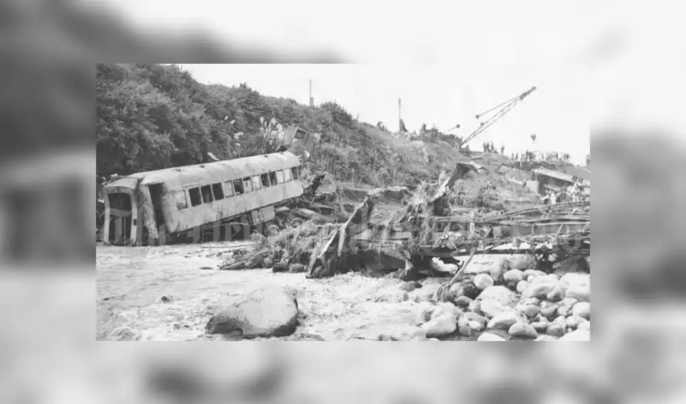 Tragedia del Expreso Tangiwai, en 1953. Foto: Difusión Tragedia del Expreso Tangiwai, en 1953. Foto: Difusión