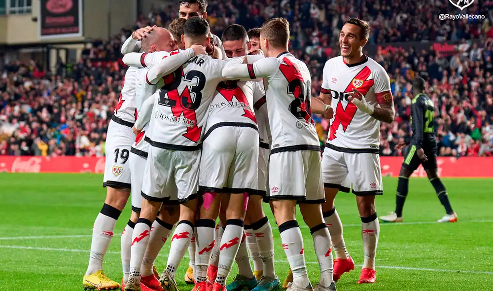 Tremenda golpe de la escuadra rival. Foto: Rayo Vallecano/Twitter Tremenda golpe de la escuadra rival. Foto: Rayo Vallecano/Twitter