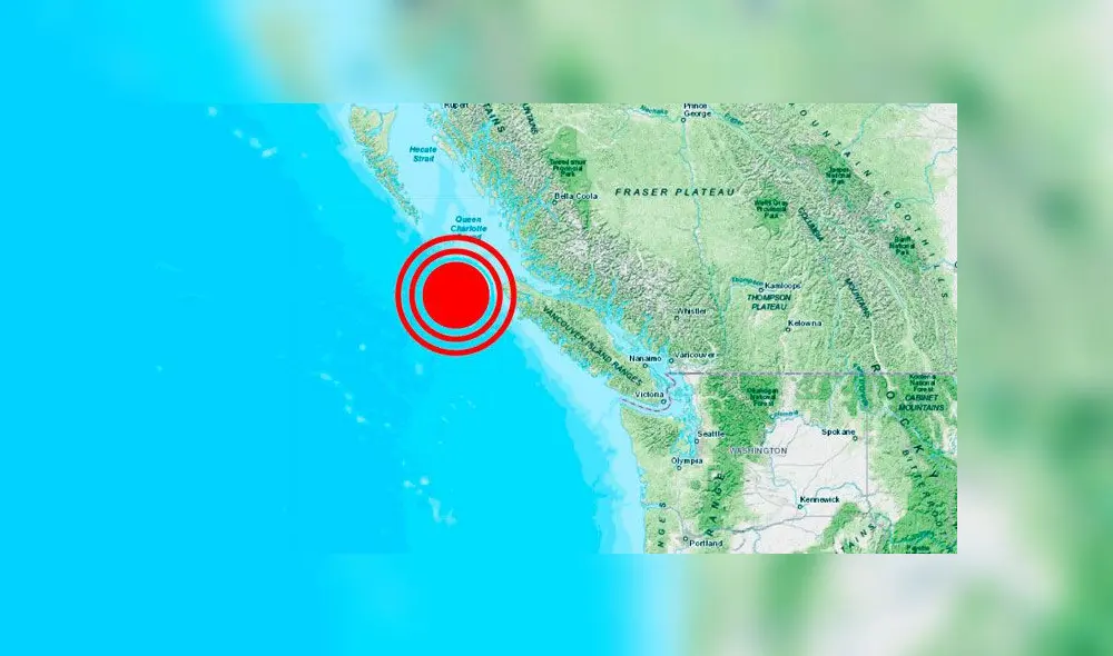 Tres terremotos en Canadá en menos de 24 horas.