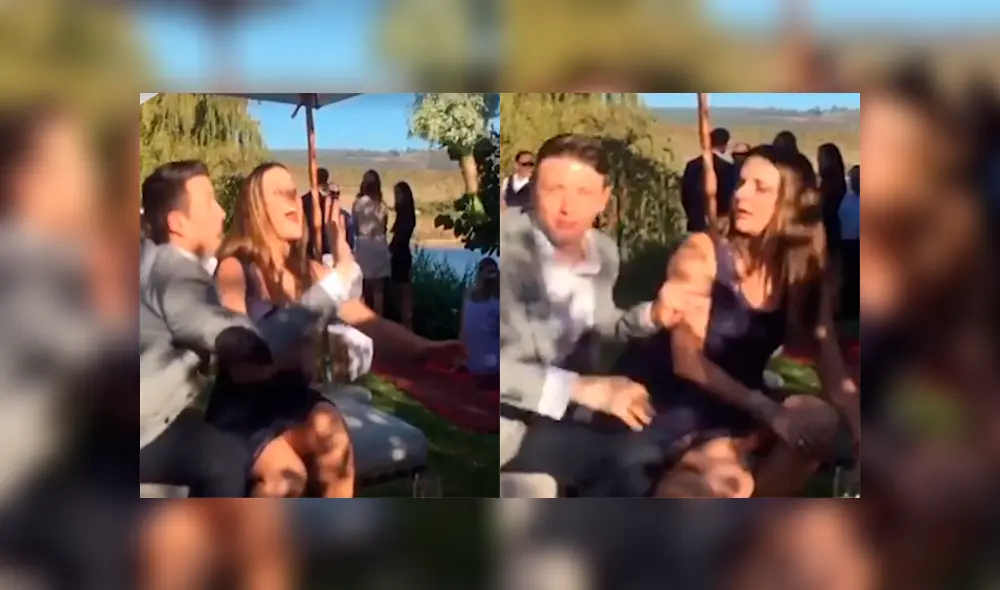 Un video muestra el divertido momento en que un chico evita que su novia agarre el bouquet de boda. Un video muestra el divertido momento en que un chico evita que su novia agarre el bouquet de boda.