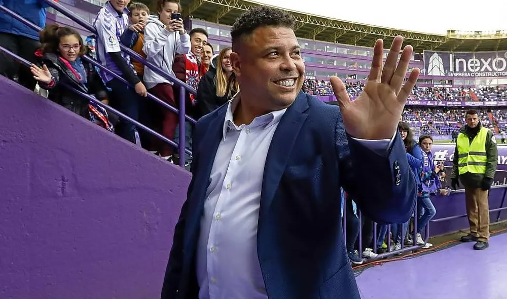 Ronaldo Nazario brindó un mensaje de esperanza por el coronavirus. Foto: Prensa Valladolid