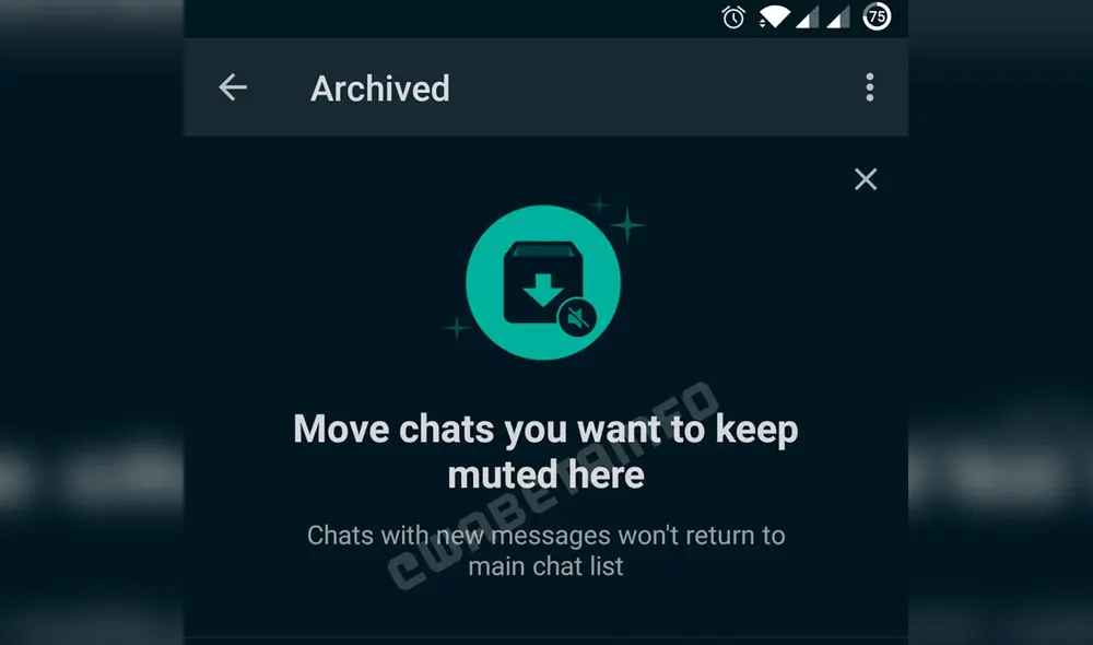 La aplicación de mensajería más usada en el mundo estrenaría opción para no recibir ningún tipo de mensajes. Foto: WABetaInfo La aplicación de mensajería más usada en el mundo estrenaría opción para no recibir ningún tipo de mensajes. Foto: WABetaInfo