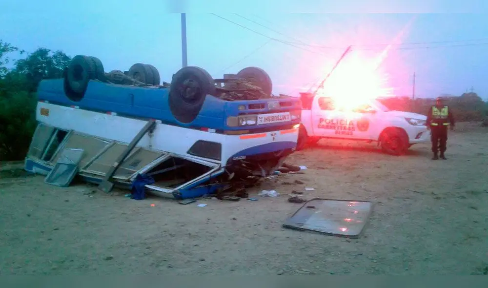 Lambayeque: accidente dejó 25 personas heridas en Motupe