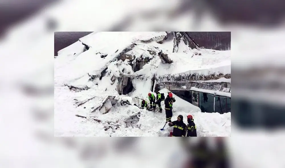 Italia: 29 muertos fue el saldo que dejó el hotel sepultado por avalancha 