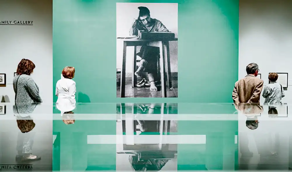 Homenaje. Fotografía de una de las salas de exposición dedicadas al Nobel colombiano, donde se exhiben cartas, entre otros.España. EFE