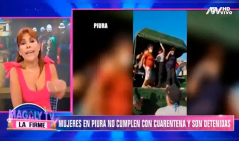 Magaly Medina critica a mujeres que incumplieron aislamiento social obligatorio por coronavirus. Foto: Captura