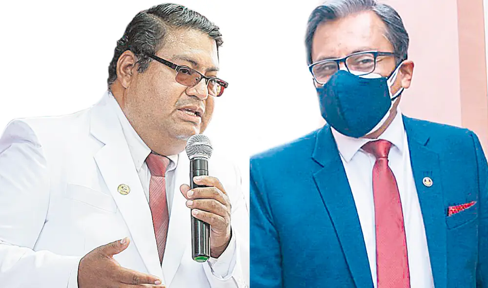 Enfrentados. Nova cuestiona a Noguera por no querer firmar resoluciones de reasignaciones al hospital Honorio Delgado. Foto: La República Enfrentados. Nova cuestiona a Noguera por no querer firmar resoluciones de reasignaciones al hospital Honorio Delgado. Foto: La República