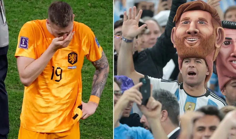 Wout Weghorst marcó un doblete en el partido contra Argentina por cuartos de final del Mundial Qatar 2022. Foto: composición/EFE