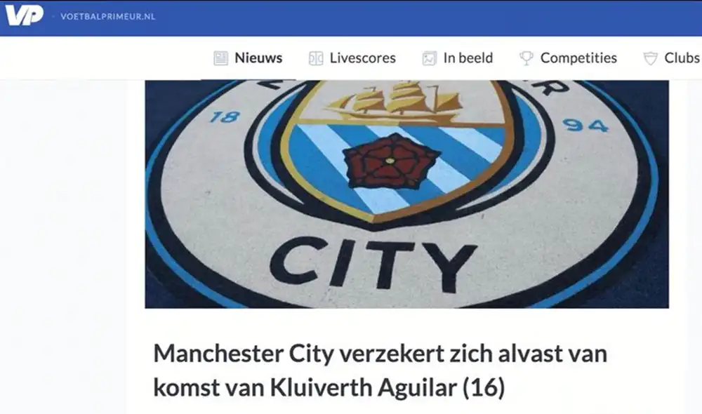 La prensa internacional destacó el pase de Kluiverth Aguilar al Manchester City. La prensa internacional destacó el pase de Kluiverth Aguilar al Manchester City.
