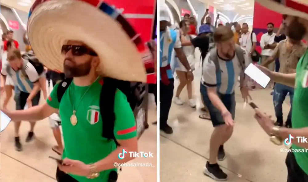 Este hecho sucedió en Catar. Foto: composición LR / TikTok / @sebasalmada_