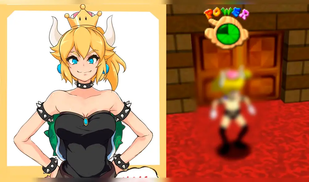 Incluyen a Bowsette en mod de Super Mario 64 [VIDEO]