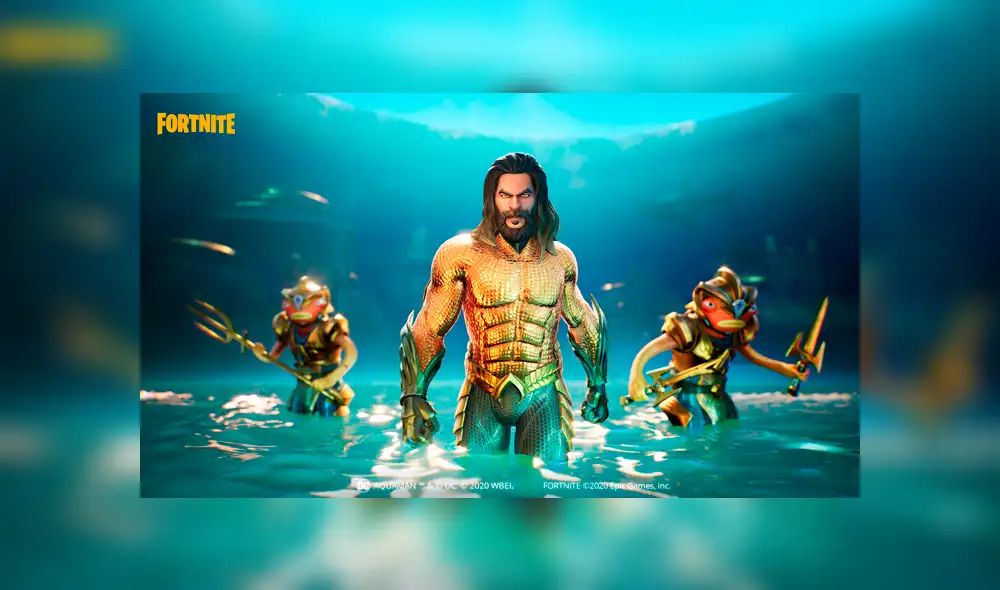 Aquaman es el héroe de la temporada 3 del Battle Royale. Foto: Fortnite.