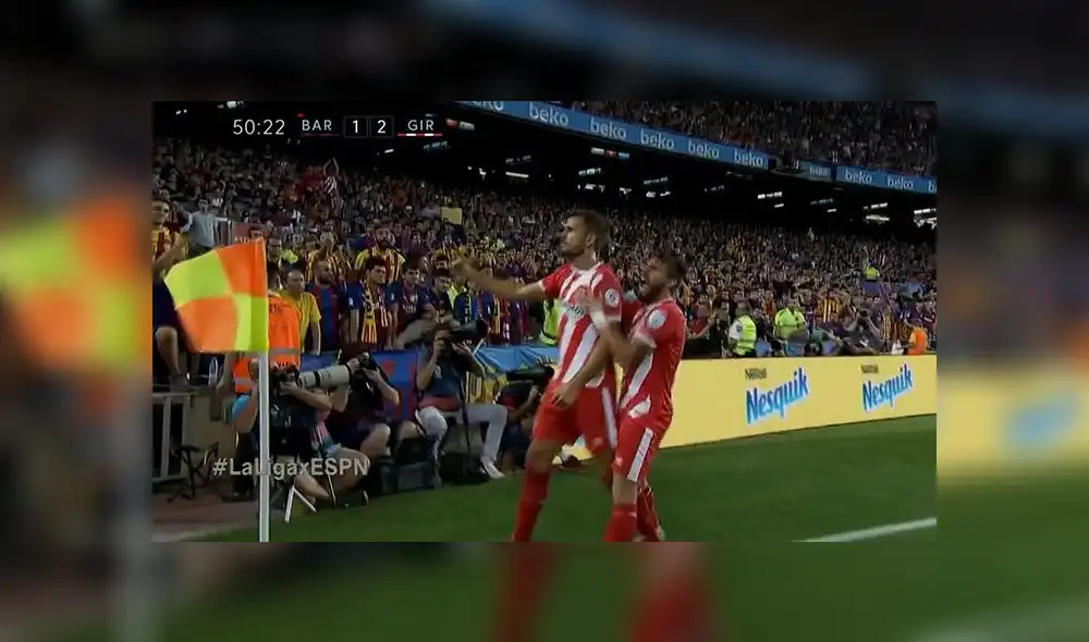 Barcelona vs Girona: golazo de Stuani para voltear el marcador en el Camp Nou [VIDEO]