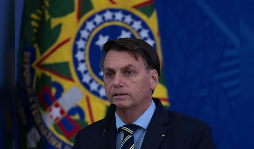 Jair Bolsonaro, presidente de Brasil, en conferencia de prensa sobre medidas ante COVID-19. Foto: AFP. Jair Bolsonaro, presidente de Brasil, en conferencia de prensa sobre medidas ante COVID-19. Foto: AFP.