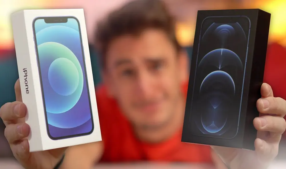 Cajas del iPhone 12 que pueden adquirirse en Francia. Foto: Captura de YouTube