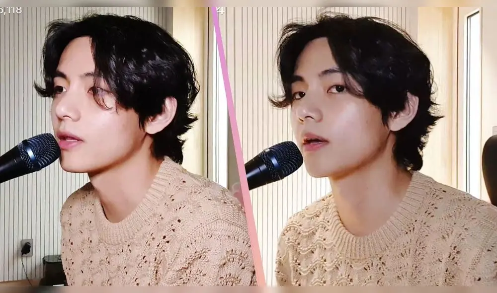 Taehyung de BTS por V Live.